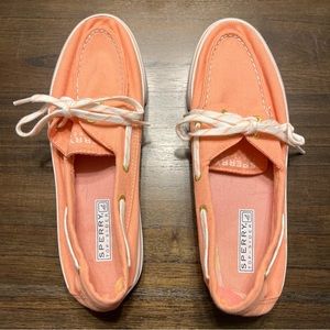 Sperry Top Sider Peach Boat Shoes